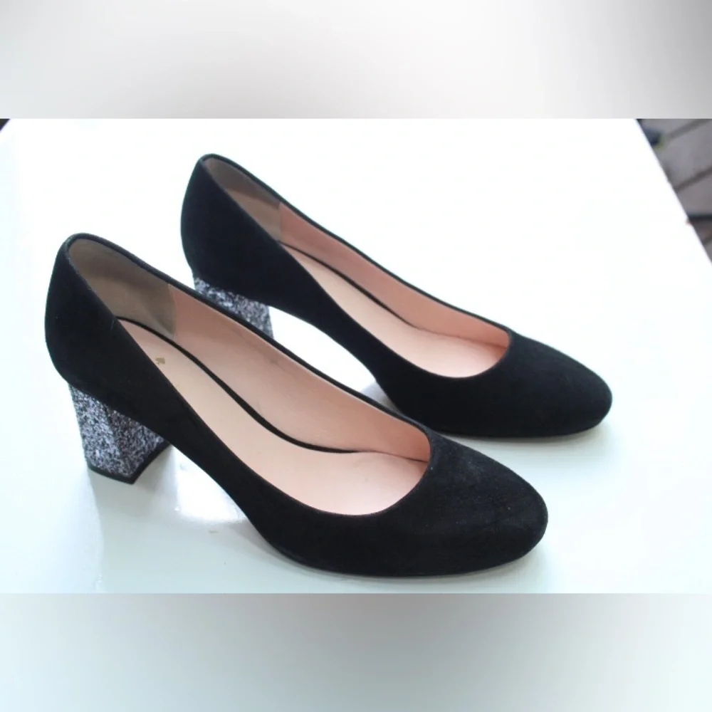 Kate Spade Dolores glitter pumps